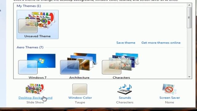 Windows 7 Course Lesson 30 Change desktop background and Internet смотреть онлайн