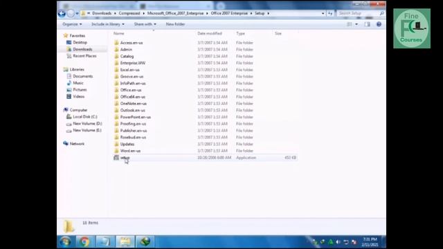 How We Download And Install Ms Office 2007 || Fine Courses #computercourses