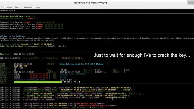 Auditing - Cracking WEP Open Authentication Encryption (OPN) смотреть онлайн