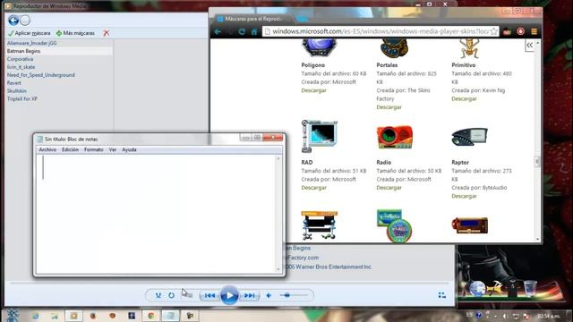Skins para reproductor windows media - Alien, etc. 2013 смотреть онлайн