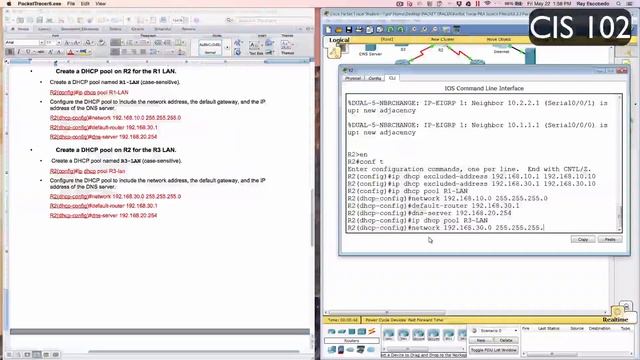 10 1 3 3 Packet Tracer Configuring DHCPv4 Using Cisco IOS Instructions смотреть онлайн
