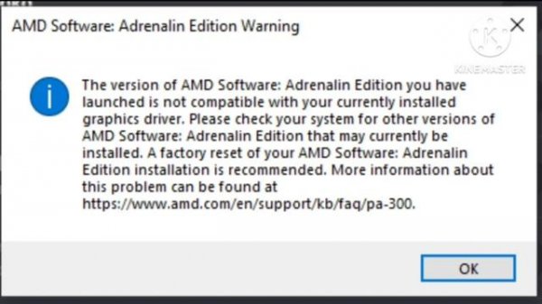 Fix the amd software adrenalin edition warning | AMD Software Adrenalin Edition Warning Window Upda