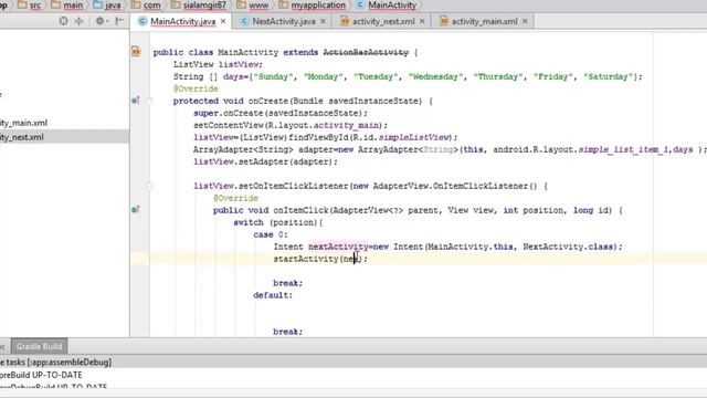 Android ListView to another Activity Part 2 : Android Application Development Tutorial [HD 1080p] смотреть онлайн