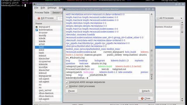 KSysGuard Process Monitoring (KDE Commit-Digest Issue 103) смотреть онлайн