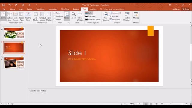 View tab Practise 2.8 | Microsoft Powerpoint Tutorials/Training смотреть онлайн