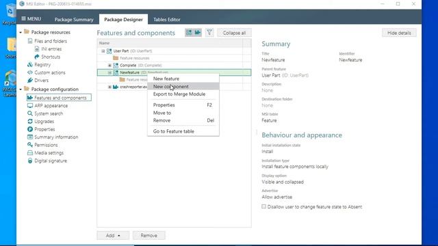 Edit MSI (features, components) - PACE Suite 5.5.x смотреть онлайн
