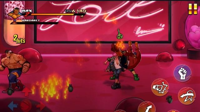 Street Of Rage 4 Story Game play (Played as Max) - Stage 8 ART GALLERY - Boss Fight -Sega Game смотреть онлайн