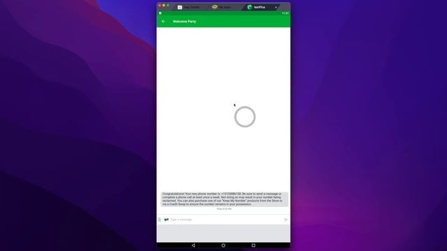 textPlus for PC running on MAC & BlueStacks смотреть онлайн