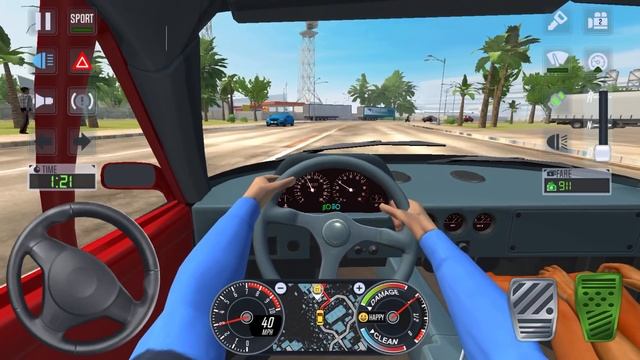 CITY HIGHWAY UBER DRIVER 🚖👨✈️ Car Games Android 3D City Drive - Taxi Sim 2020 смотреть онлайн