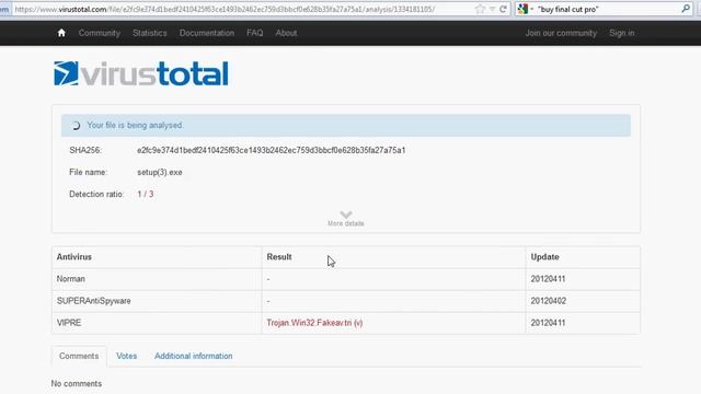 Fake Antivirus page (no sound, 04/2012) смотреть онлайн