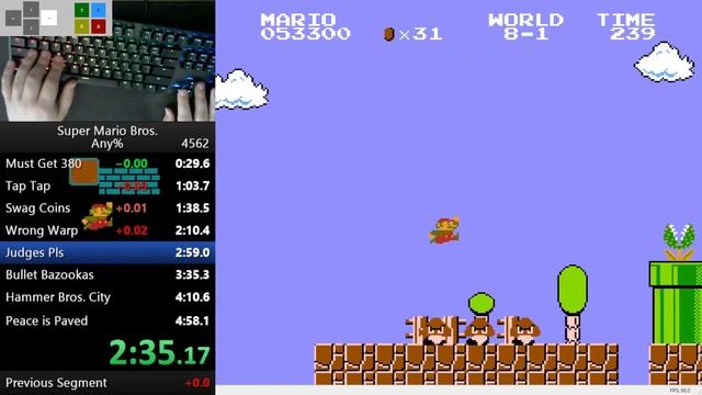 SMB1 Any% - 4:57.876 смотреть онлайн