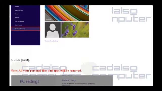 Windows 8 How to restore the system ASUS to factory default settings смотреть онлайн