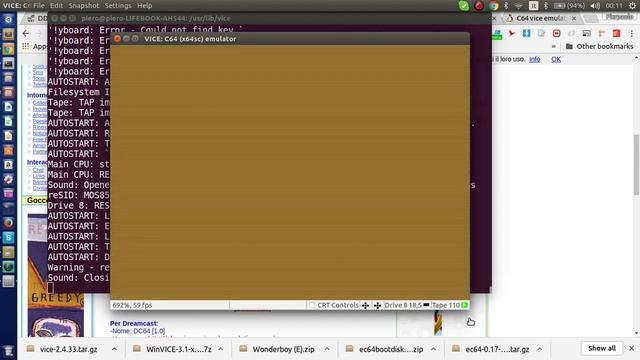 Ubuntu Run emulator Commodore 64 Vice смотреть онлайн