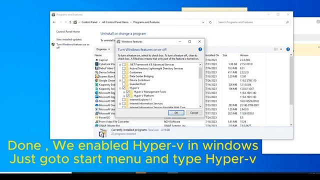 how to enable hyper-v in windows 10 смотреть онлайн