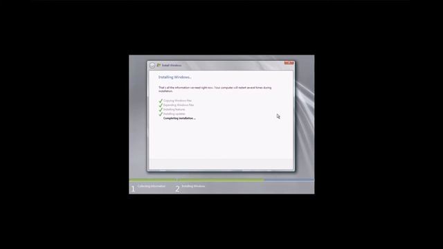 Installing Server 2008 R2 on VMware Workstation смотреть онлайн