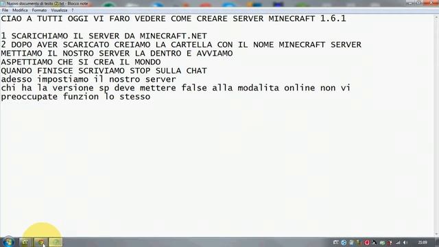 Come creare server minecraft 1.6.1 ITA смотреть онлайн