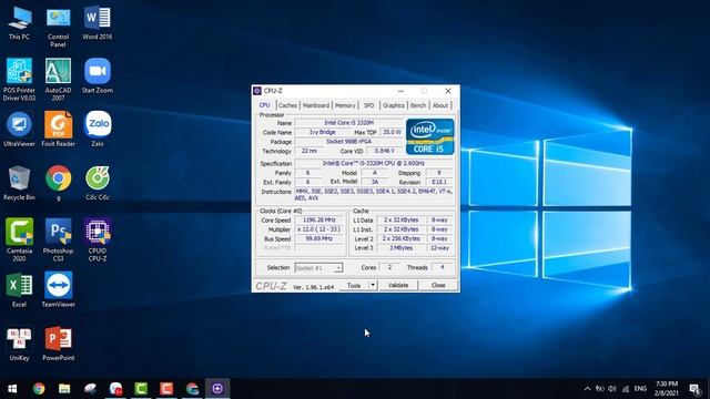 Kiểm tra cấu hình máy tính bằng phần mềm CPU Z смотреть онлайн