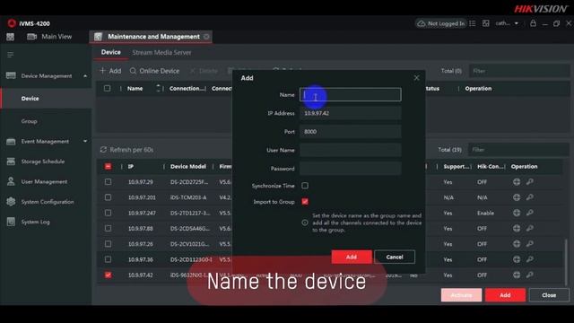 How to Easily Add Hikvision DVR/NVR to IVMS 4200 in Telugu | Hikvision Laptop/PC Software смотреть онлайн