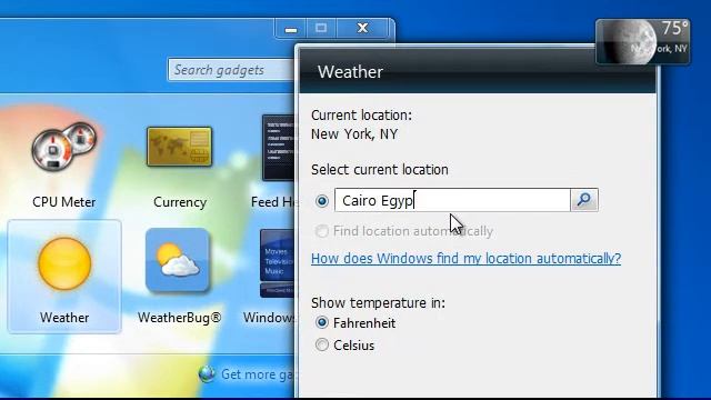 Want to know "Weather Forecast" in Windows 7 смотреть онлайн