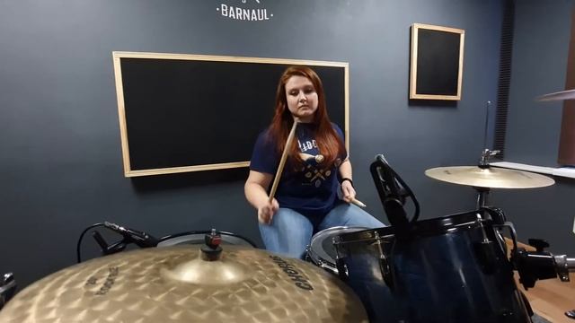 Александра Пергаева - Мельница - Никогда (drum cover) смотреть онлайн
