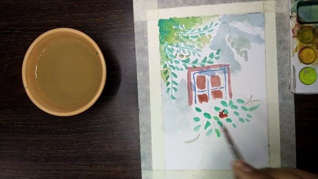 The window - water colour смотреть онлайн