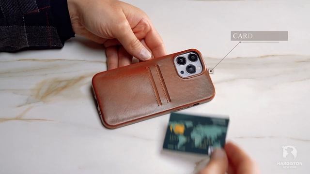 Snap On Full Cover Case With CC Slots for Apple iPhone Series - Russet смотреть онлайн