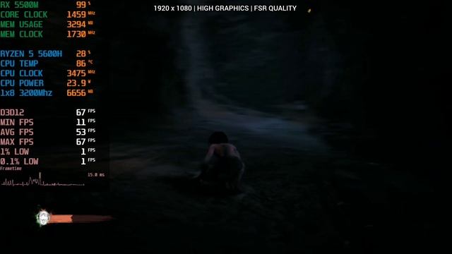 RX5500M + RYZEN 5 5600H | The Lord of the Rings: Gollum | 1080P All Presets смотреть онлайн