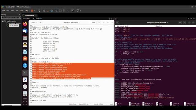 Cài đặt HADOOP 3.3.6 trên UNBUTU 22.04 смотреть онлайн