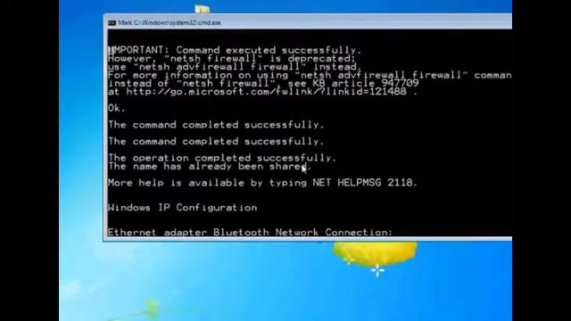 Windows File Sharing Over LAN, bat file 1 click Share смотреть онлайн