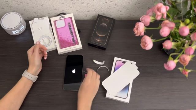 Unboxing iPhone 14 Pro Max Deep Purple / Распаковка новенького iPhone 14 Pro Max фиолетовый💜 смотреть онлайн