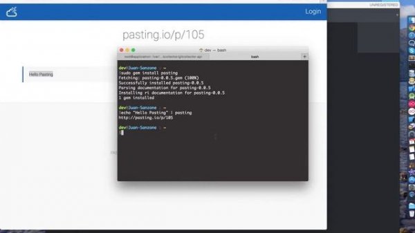 Pasting.io Console Client for Unix - as Ruby Gem