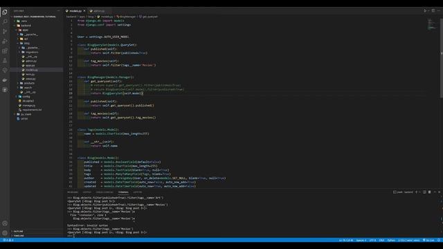 Для чего в Django нужны Model Manager и Model QuerySet? смотреть онлайн
