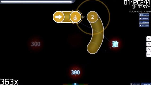 osu! Black Apple/Aquaelie - FC Hard "S-Rank" 97.93% смотреть онлайн
