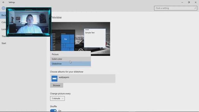 How To Use a Slideshow as wallpapers in Windows 10 | Tutorial смотреть онлайн