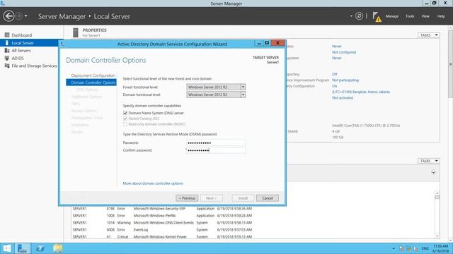 1. Install and Configure Active Directory on Windows Server 2012 R2 смотреть онлайн