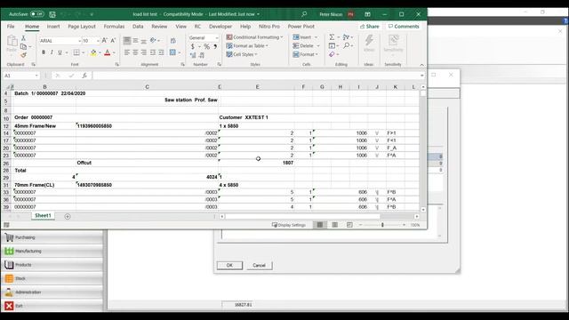FSA® - WINDOWMAKER® Cutting Load List смотреть онлайн