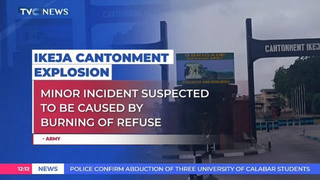 Ikeja Cantonment Explosion | Minor Incident Suspected To Be Caused By Burning Of Refuse смотреть онлайн