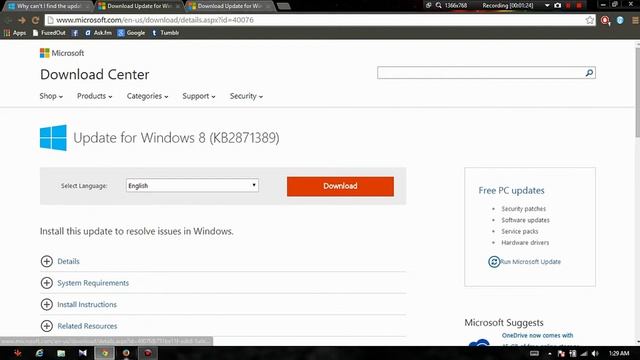 Upgrading to Windows 8.1 from Windows 8 [ Updates Required Problem ] HD смотреть онлайн