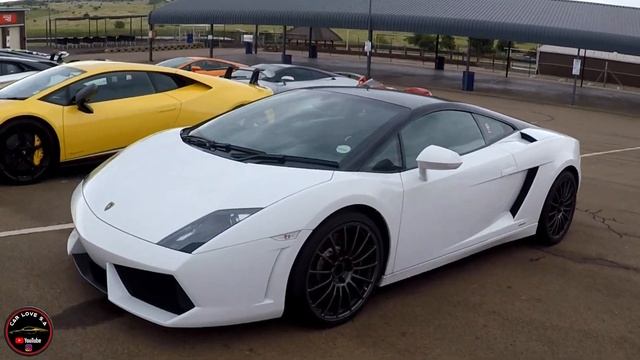 Lamborghini Club of South Africa breakfast run and go karting. смотреть онлайн