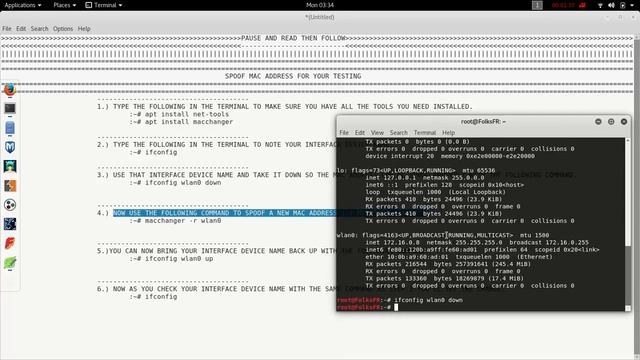 Spoof your Mac-Address for anonymity and penetration purposes(LINUX) смотреть онлайн