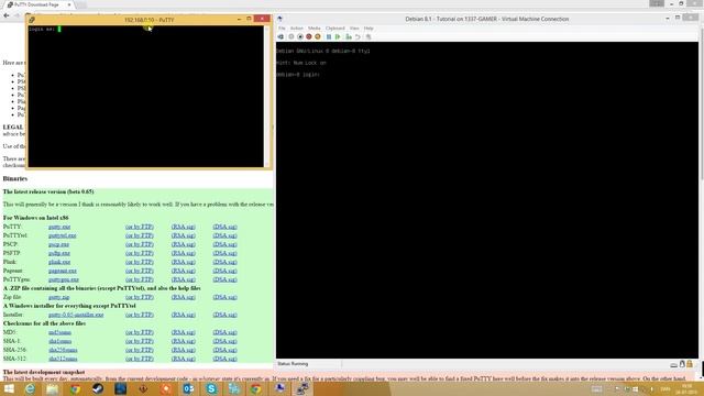 SSH to Linux using PuTTY on Windows смотреть онлайн