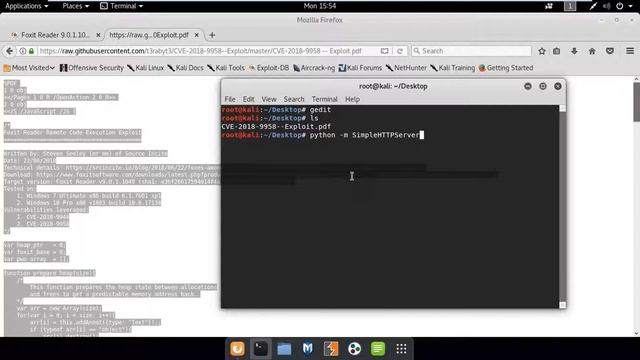 Foxit Reader 9.0.1.1049 - Remote Code Execution [CVE-2018-9958] смотреть онлайн