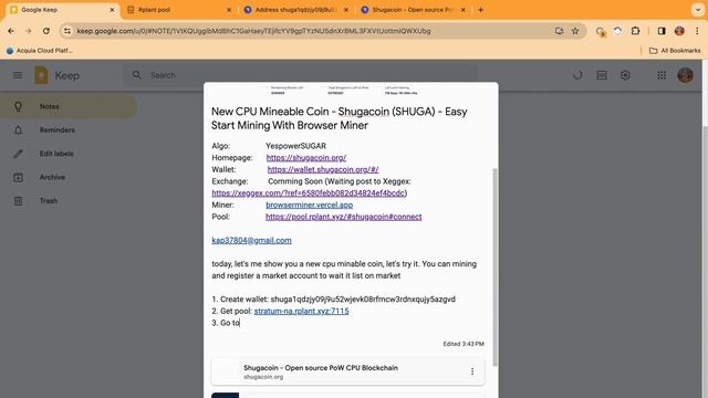 New CPU Mineable Coin - Shugacoin (SHUGA) - Easy Start Mining With Browser Miner смотреть онлайн