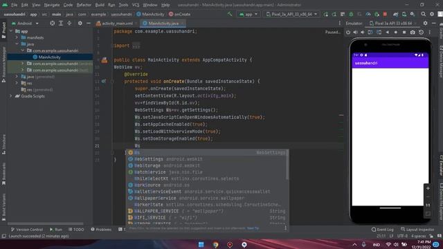Cara Membuat Aplikasi Berbasis Web Menggunakan Android Studio смотреть онлайн