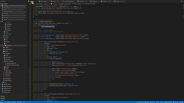 Пишем лайки на Django с Ajax смотреть онлайн