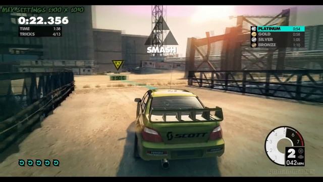 DIRT 3 PC GAMEPLAY MAX SETTINGS Gymkhana Sprint смотреть онлайн