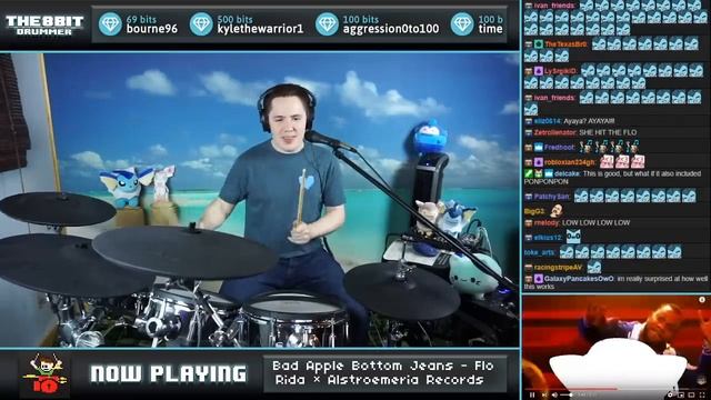 Bad Apple Bottom Jeans On Drums! смотреть онлайн