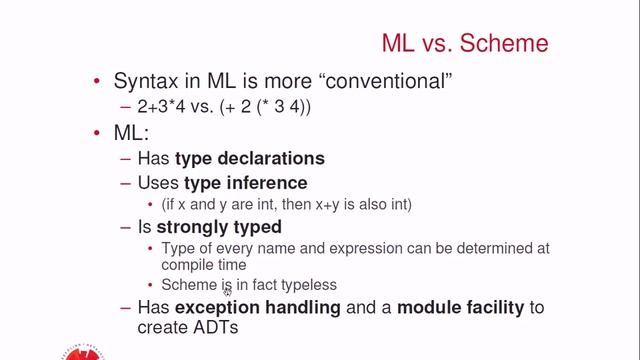 Programming Languages: Standard ML - 1
