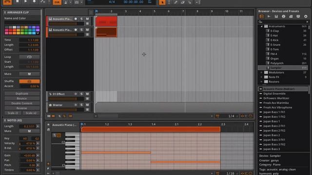 Bitwig Studio & Music Production Course - 5.11 - E-Clap Creation Completed смотреть онлайн