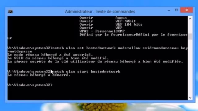 Comment créer son réseau Wifi/AdHoc (Windows 8) смотреть онлайн